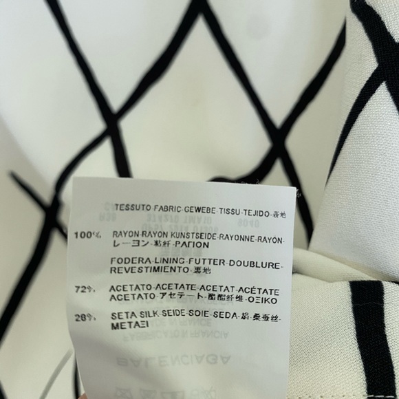 BALENCIAGA ASYMMETRICAL CREPE DRESS - Picture 2 of 5